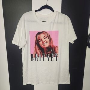 Oversized Britney Spears Graphic T-Shirt